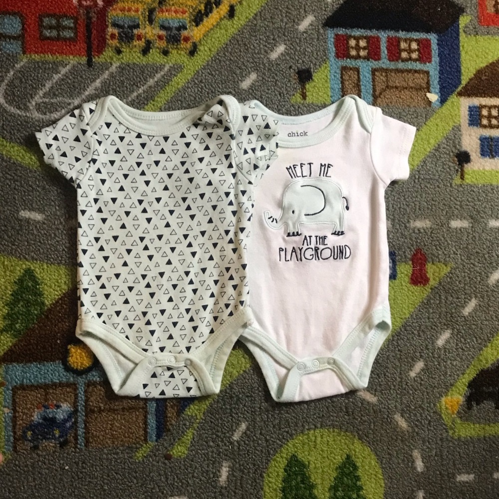 Chick Pea baby boy onesie bundle